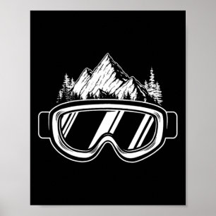 Snowboard Goggles - Wintersports Competition Snowb Poster
