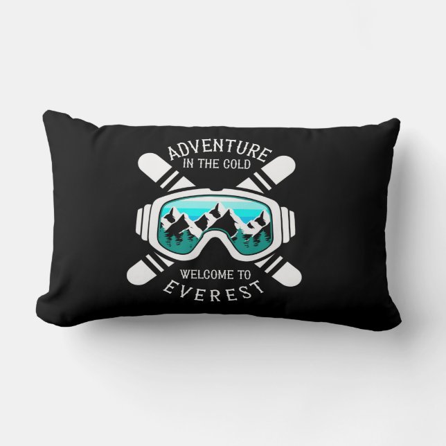 snowboard graphic lumbar cushion (Front)