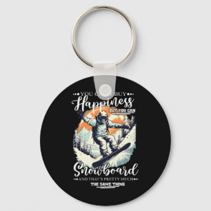 Snowboard Happiness Snow Vacation Snowboarding  Key Ring