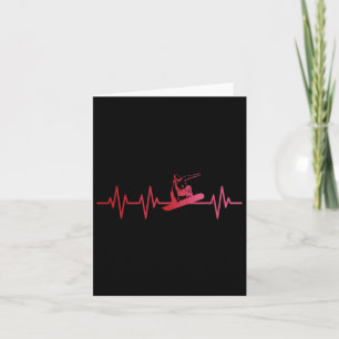 Snowboard Heartbeat 80s 90s Retro Winter Snowboard Card