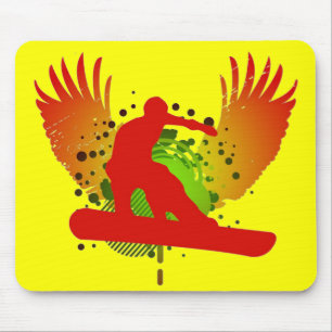 snowboard. hi-fi. mouse pad