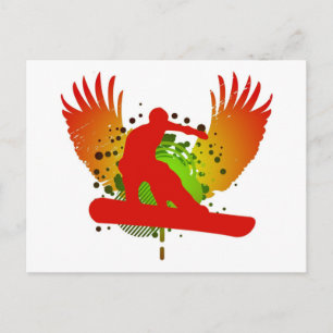 snowboard : hi-fi : postcard