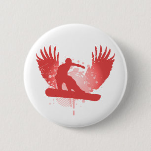 snowboard. hi-fi. v1. 6 cm round badge