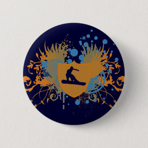snowboard. hi-fi. v3. 6 cm round badge