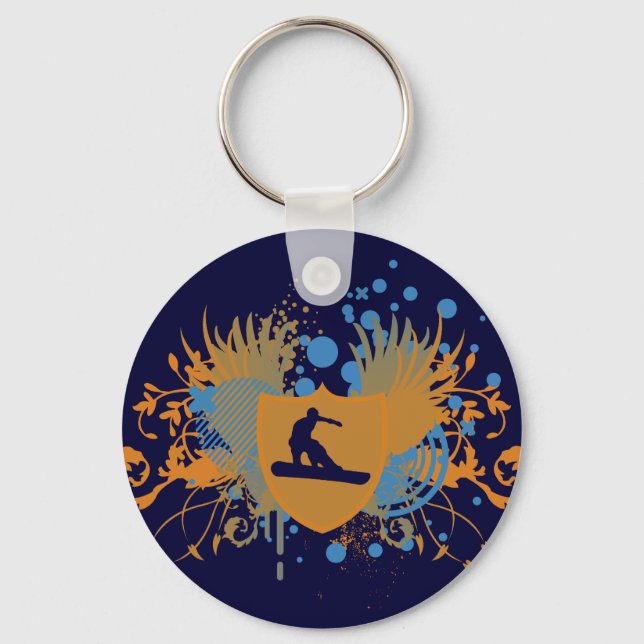snowboard. hi-fi. v.3 key ring (Front)