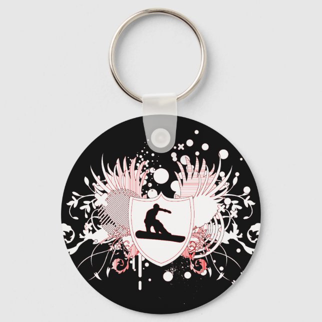 snowboard. hi-fi. v.3 key ring (Front)
