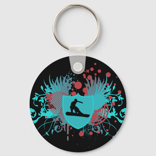 snowboard. hi-fi. v.3 key ring (Front)