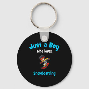 Snowboard Jersey For Boys Children's Snowboarding  Key Ring