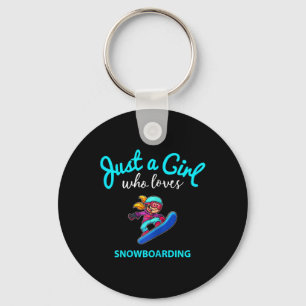 Snowboard Jersey For Girls Children's Snowboarding Key Ring