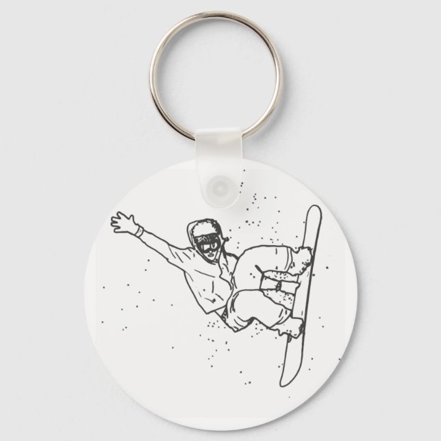 Snowboard Key Ring (Front)