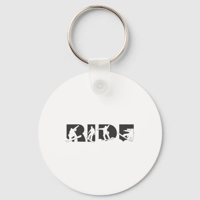 Snowboard  key ring (Front)