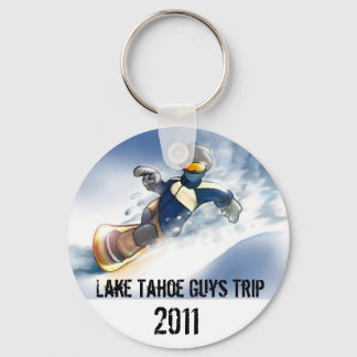 snowboard, Lake Tahoe Guys Trip, 2011 Key Ring