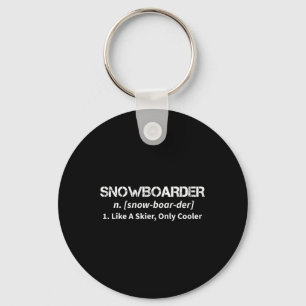 Snowboard Like A Skier Only Cooler Motive For A Sn Key Ring