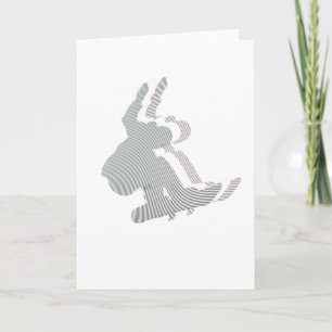 Snowboard Logo Design Greeting Card