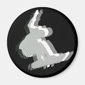 Snowboard Logo Design Magnet