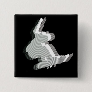 Snowboard Logo Design Square Pin