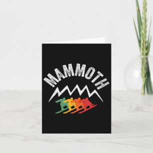 Snowboard Mammoth Lake Cool California Pro Snowboa Card