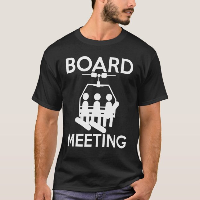 Snowboard Meeting Sliding Sport Snowboarding T-Shirt (Front)
