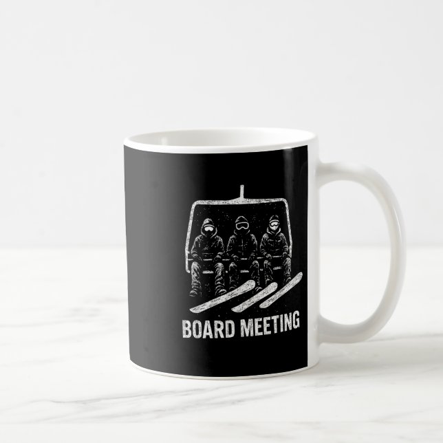 Snowboard Meeting Snowboarding Vacation Skiing  Coffee Mug (Right)