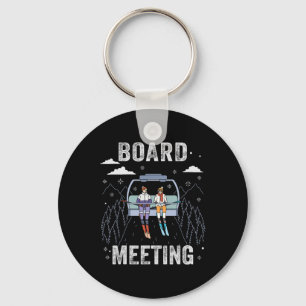 Snowboard Meeting Snowboarding Vacation Skiing For Key Ring