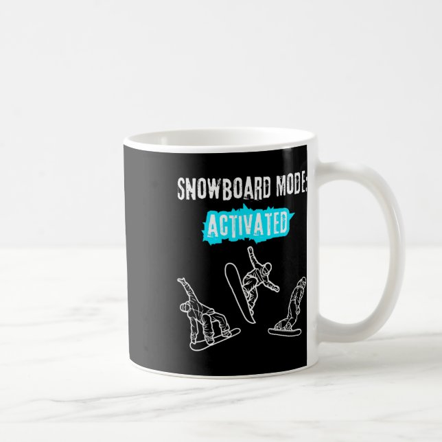 Snowboard Mode Activated  Coffee Mug (Right)