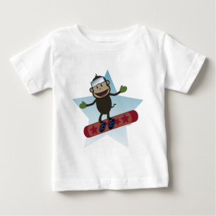 Snowboard Monkey infant tee