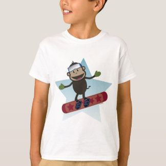 Snowboard Monkey kids tee
