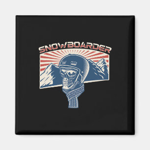 Snowboard Mountains Snowboarding Snowboarders Free Magnet