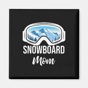 Snowboard Mum Winter Snowboarding Sport Ski Gift Magnet
