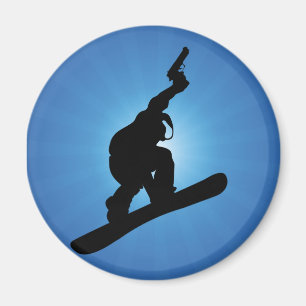 Snowboard Outlaw Magnet