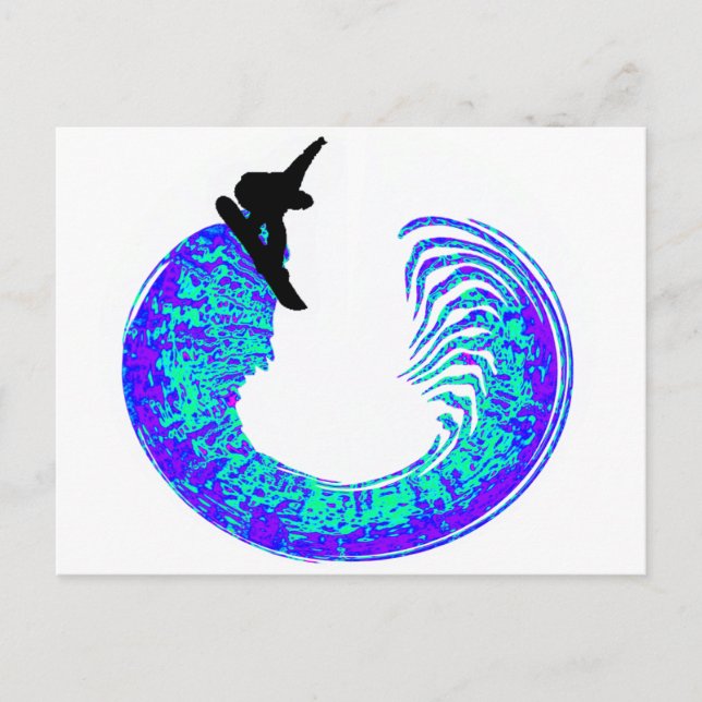 Snowboard Park City Postcard (Front)