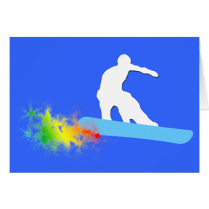 snowboard. powder trail.