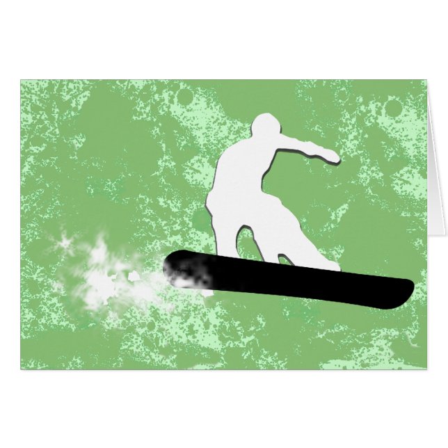 snowboard. powder trail. (Front Horizontal)