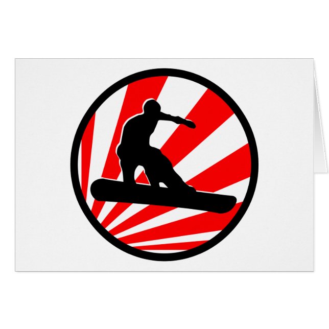 snowboard : red rays (Front Horizontal)