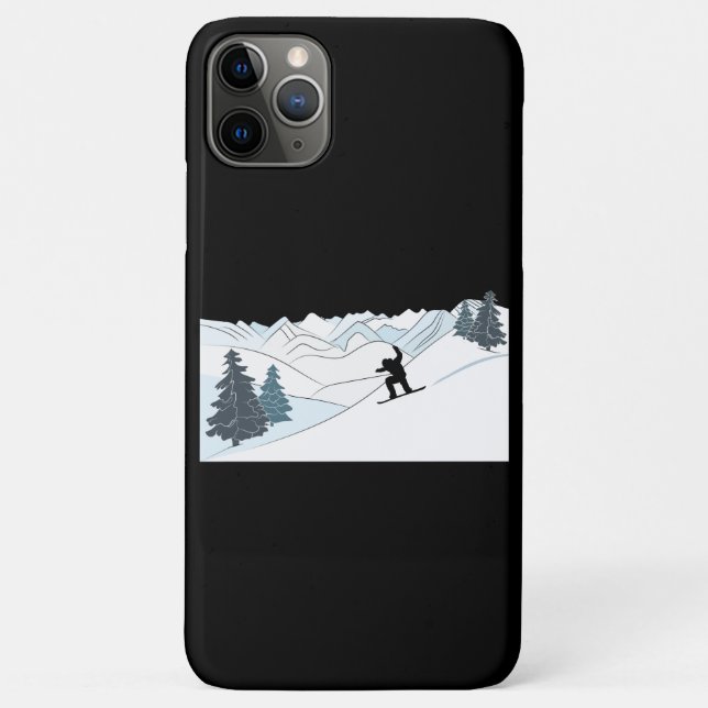 Snowboard Scene Winter Sports Case-Mate iPhone Case (Back)