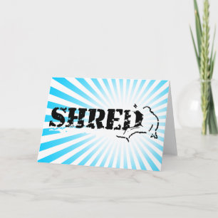 snowboard : shred card