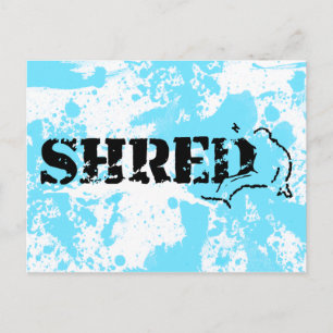 snowboard : shred postcard