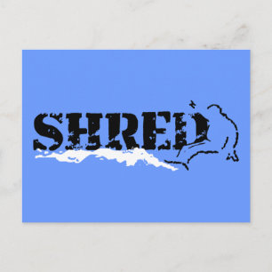 snowboard : shred postcard