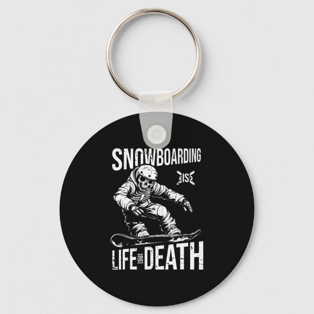 Snowboard Skeleton Snowboarding - Winter Sports Sn Key Ring (Front)