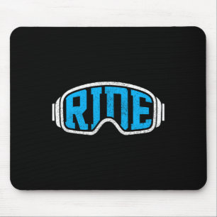 Snowboard Ski Ride Mountain Bike Skiing Snowboardi Mouse Pad