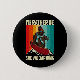 Snowboard Skiing Snowboarder Competitive Activity 6 Cm Round Badge
