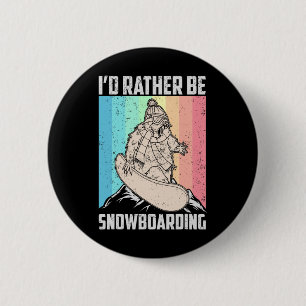 Snowboard Skiing Snowboarder Competitive Activity 6 Cm Round Badge