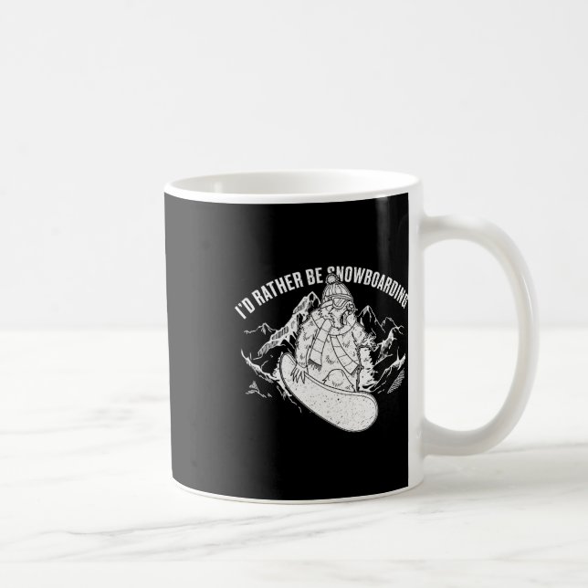 Snowboard Skiing Snowboarder Competitive Activity  Coffee Mug (Right)