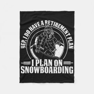 Snowboard Skiing Snowboarder Competitive Activity  Fleece Blanket