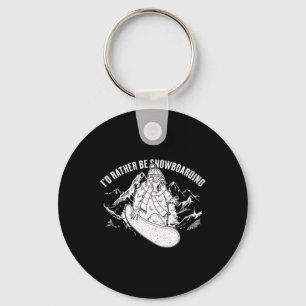 Snowboard Skiing Snowboarder Competitive Activity  Key Ring