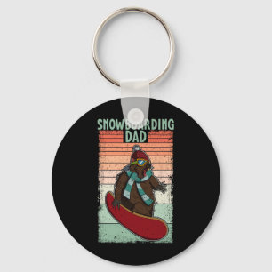Snowboard Skiing Snowboarder Competitive Activity  Key Ring