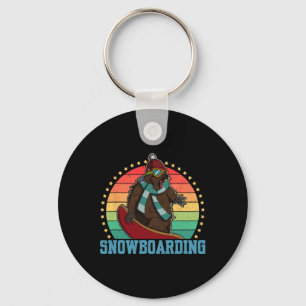 Snowboard Skiing Snowboarder Competitive Activity  Key Ring