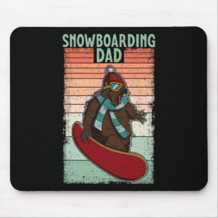 Snowboard Skiing Snowboarder Competitive Activity Mouse Pad