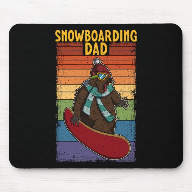 Snowboard Skiing Snowboarder Competitive Activity  Mouse Pad (Front)