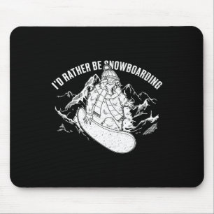Snowboard Skiing Snowboarder Competitive Activity  Mouse Pad